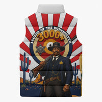 Bass Reeves Sleeveless Puffer Jacket Vintage African American Black Cowboy Western History