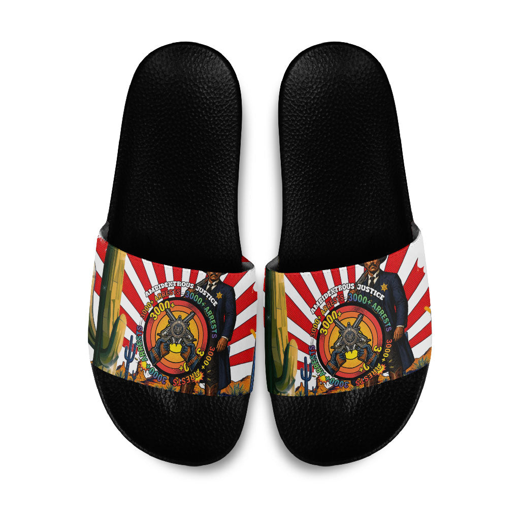 Bass Reeves Slide Sandals Vintage African American Black Cowboy Western History