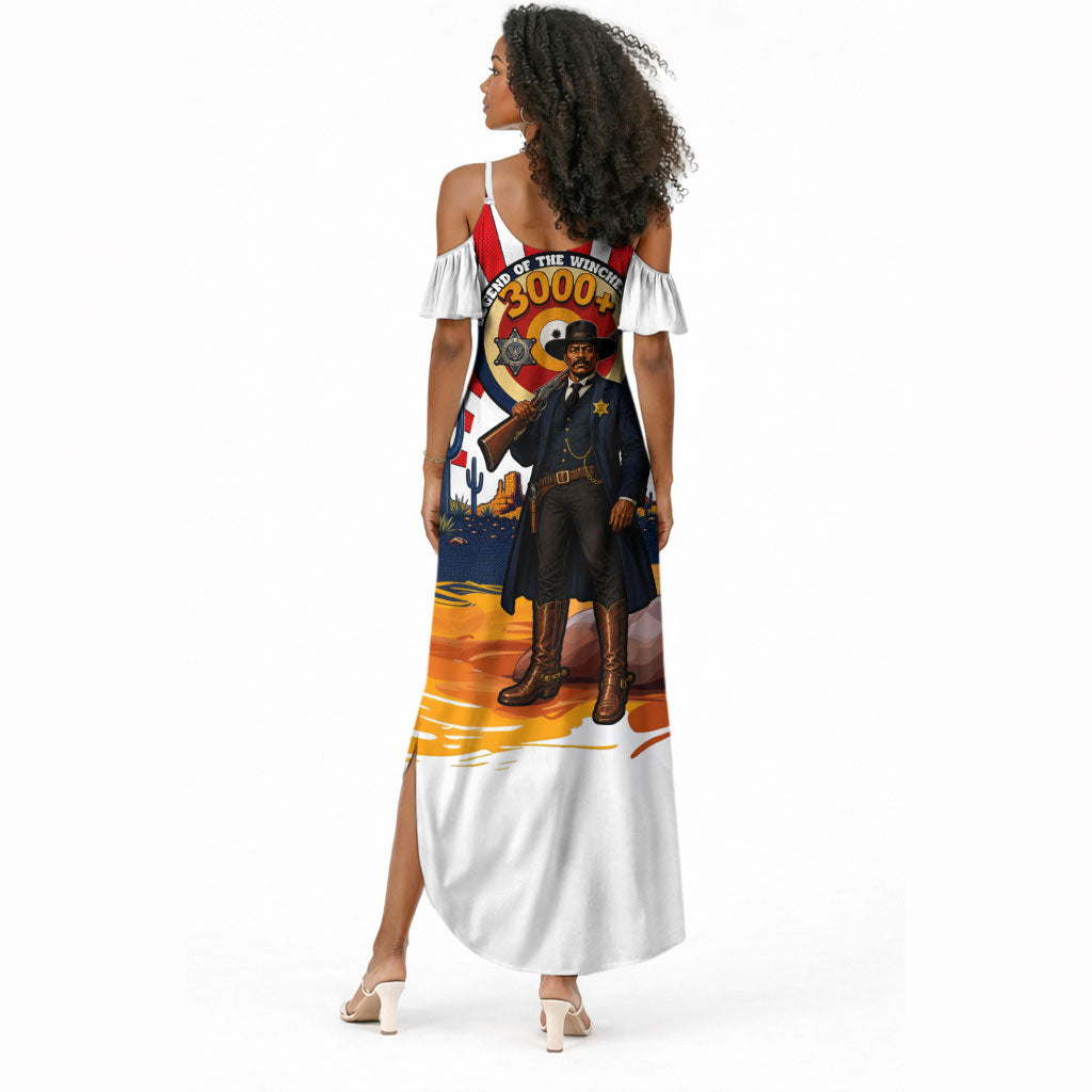 Bass Reeves Summer Maxi Dress Vintage African American Black Cowboy Western History