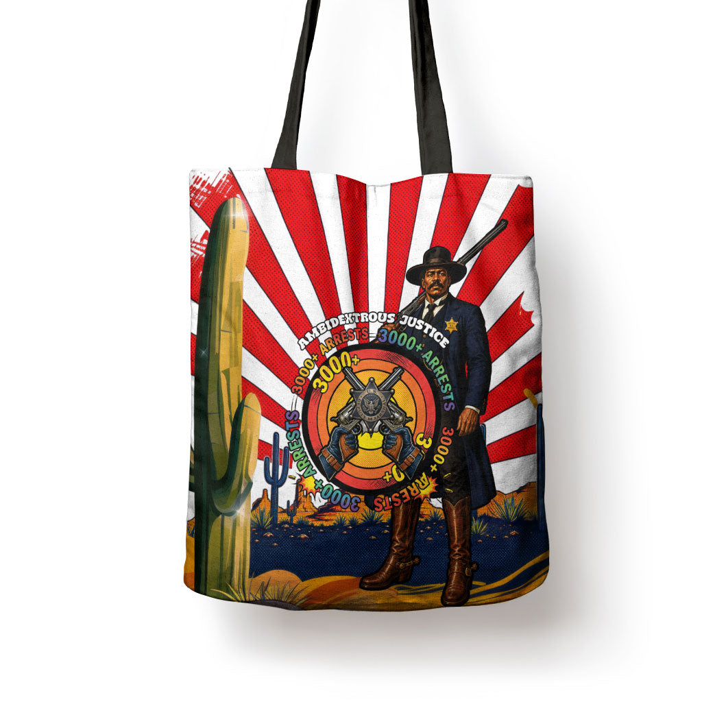 Bass Reeves Tote Bag Vintage African American Black Cowboy Western History