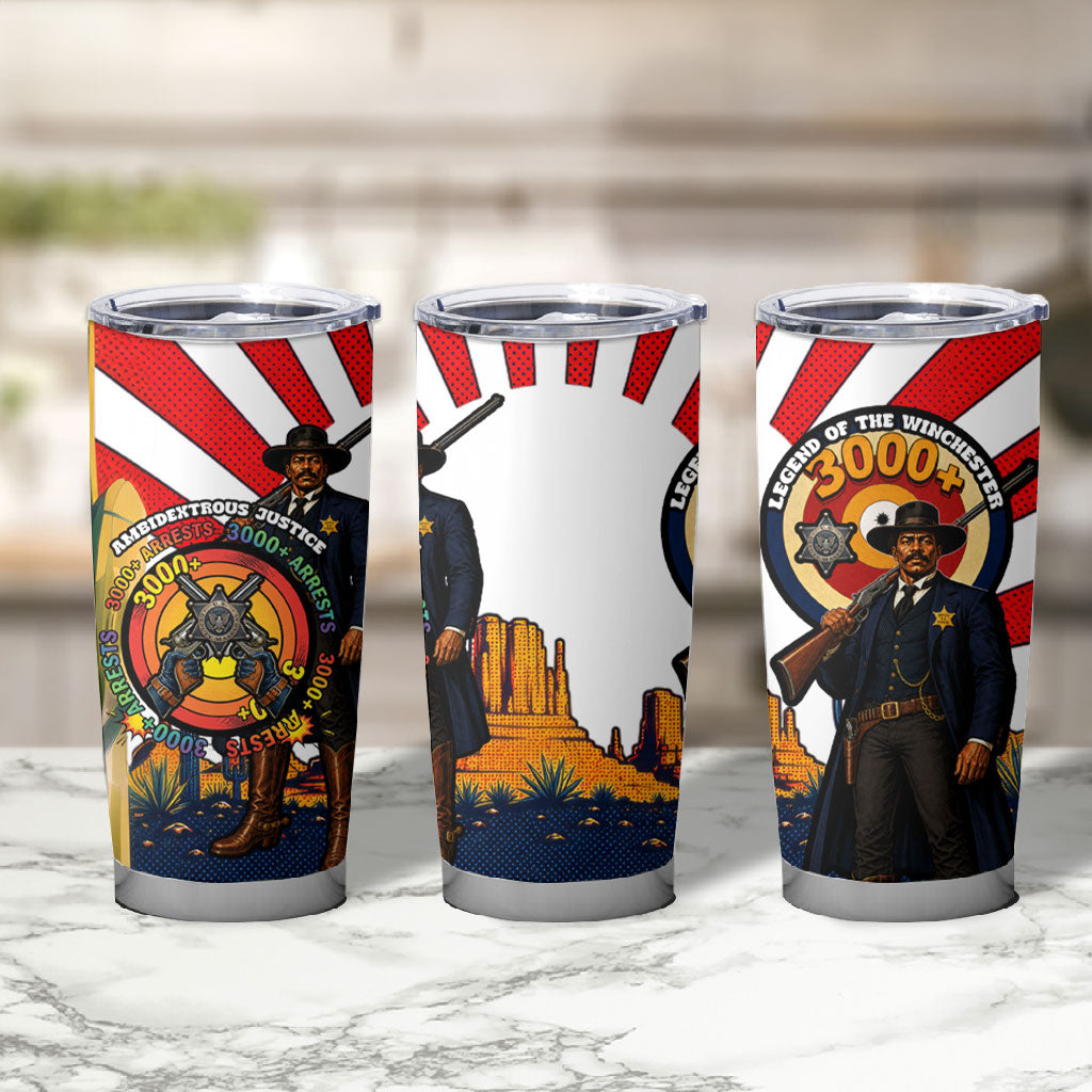 Bass Reeves Tumbler Cup Vintage African American Black Cowboy Western History