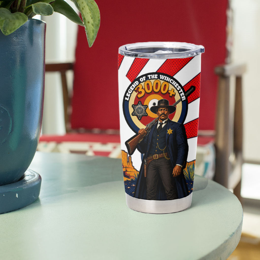 Bass Reeves Tumbler Cup Vintage African American Black Cowboy Western History