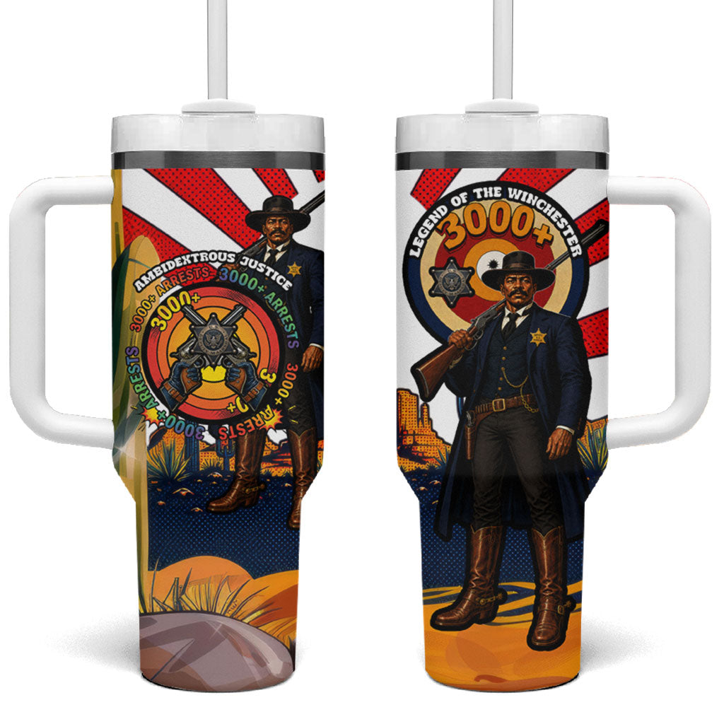Bass Reeves Tumbler With Handle Vintage African American Black Cowboy Western History