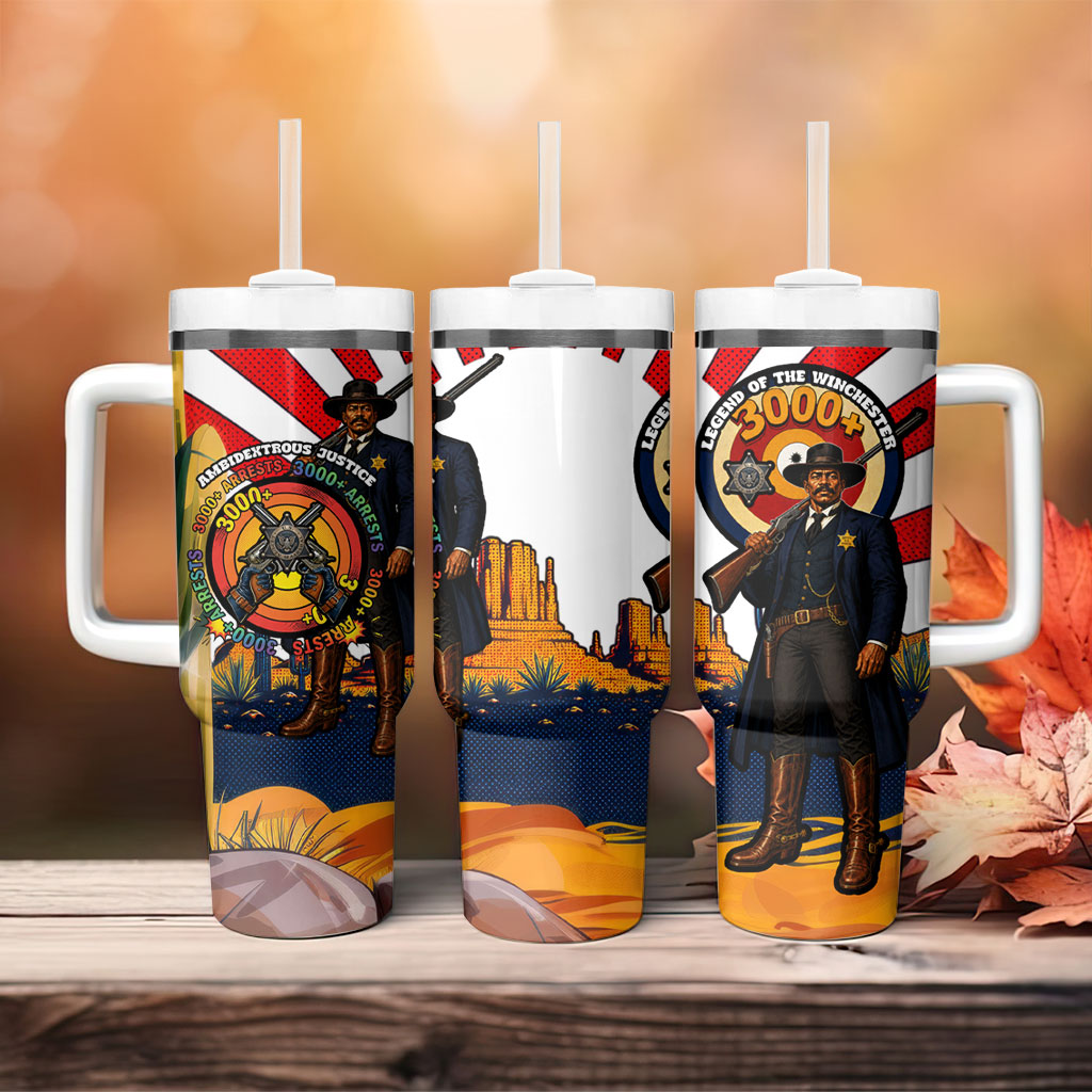 Bass Reeves Tumbler With Handle Vintage African American Black Cowboy Western History