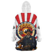 Bass Reeves Wearable Blanket Hoodie Vintage African American Black Cowboy Western History