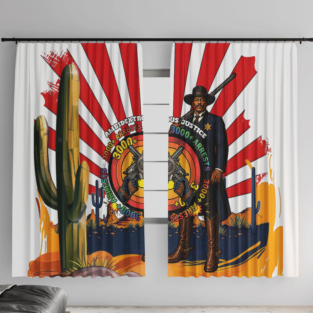 Bass Reeves Window Curtain Vintage African American Black Cowboy Western History