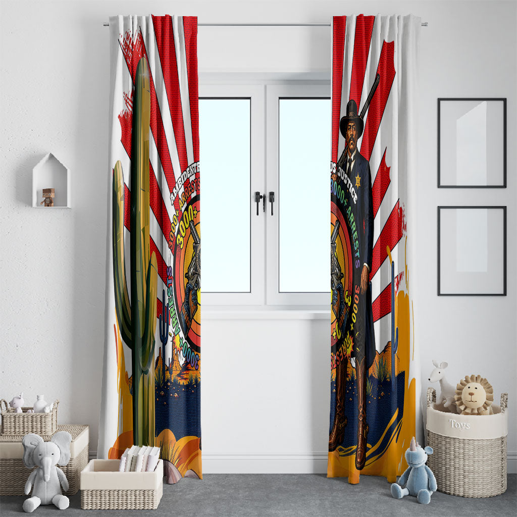 Bass Reeves Window Curtain Vintage African American Black Cowboy Western History