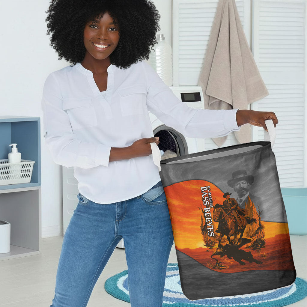 Bass Reeves Laundry Basket Vintage Black Cowboy Old West Lawman