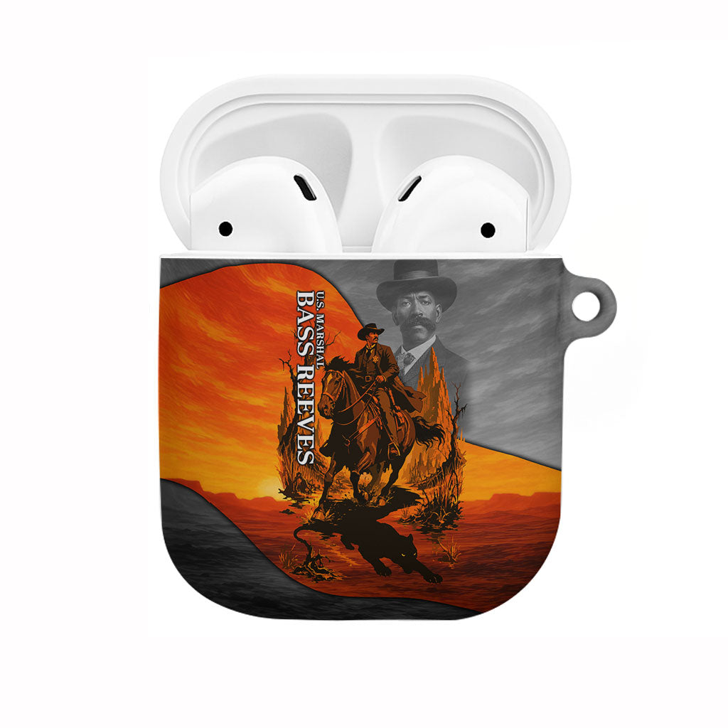 Bass Reeves AirPods Case Vintage Black Cowboy Old West Lawman