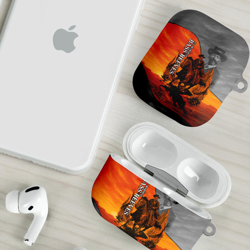 Bass Reeves AirPods Case Vintage Black Cowboy Old West Lawman