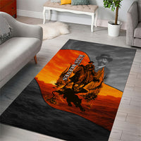 Bass Reeves Area Rug Vintage Black Cowboy Old West Lawman