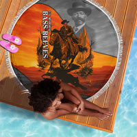Bass Reeves Beach Blanket Vintage Black Cowboy Old West Lawman