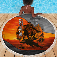Bass Reeves Beach Blanket Vintage Black Cowboy Old West Lawman