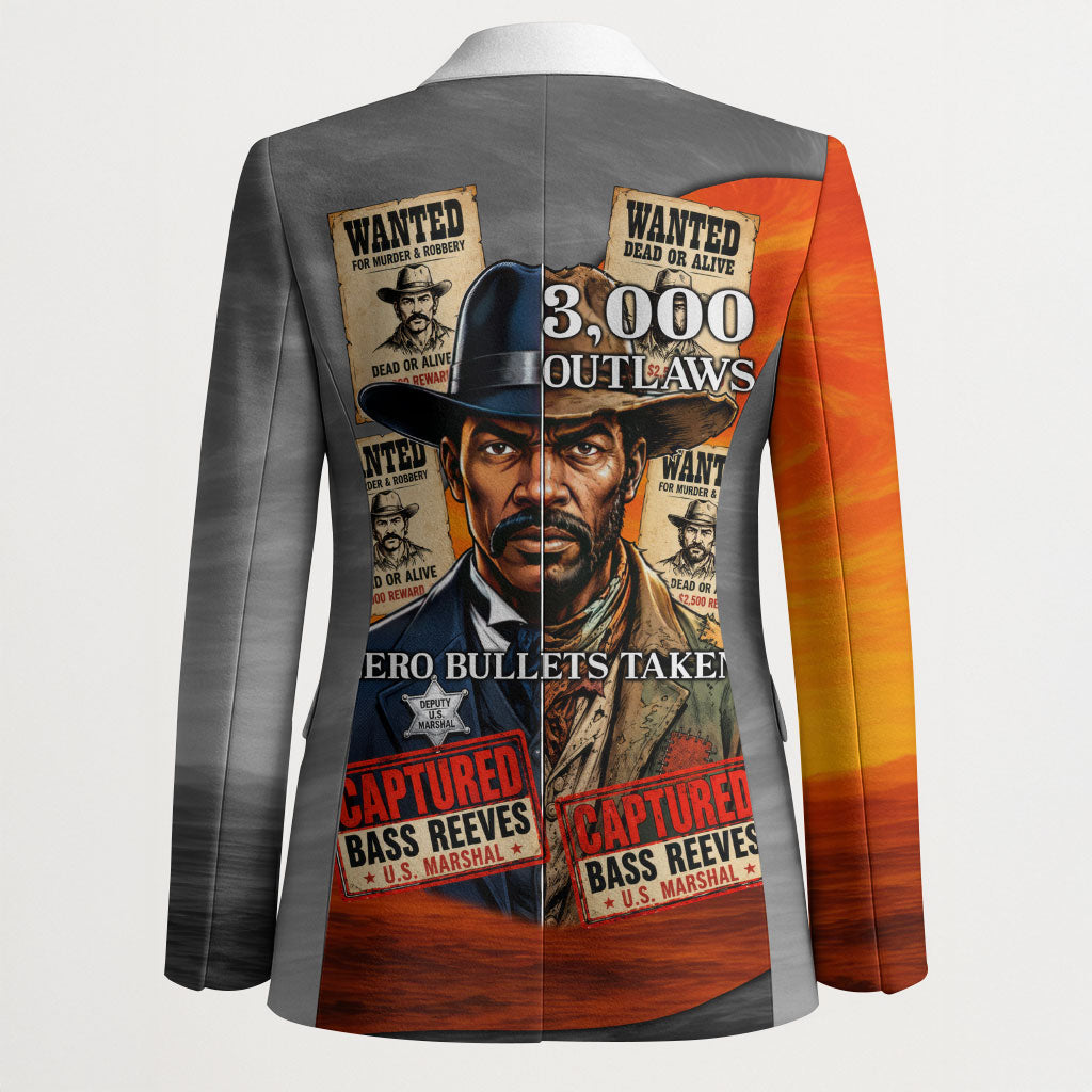 Bass Reeves Blazer Vintage Black Cowboy Old West Lawman