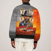 Bass Reeves Bomber Jacket Vintage Black Cowboy Old West Lawman