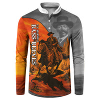 Bass Reeves Button Sweatshirt Vintage Black Cowboy Old West Lawman