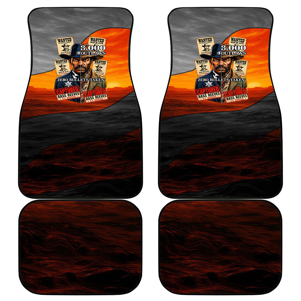 Bass Reeves Car Mats Vintage Black Cowboy Old West Lawman