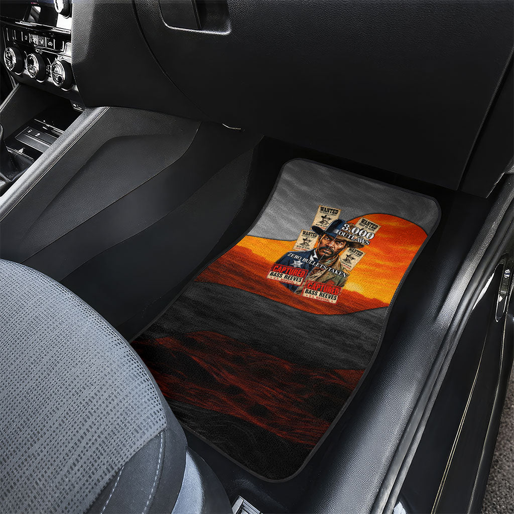 Bass Reeves Car Mats Vintage Black Cowboy Old West Lawman