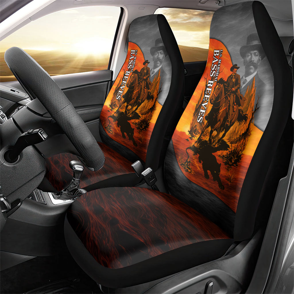 Bass Reeves Car Seat Cover Vintage Black Cowboy Old West Lawman