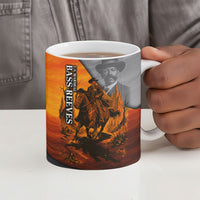 Bass Reeves Ceramic Mug Vintage Black Cowboy Old West Lawman