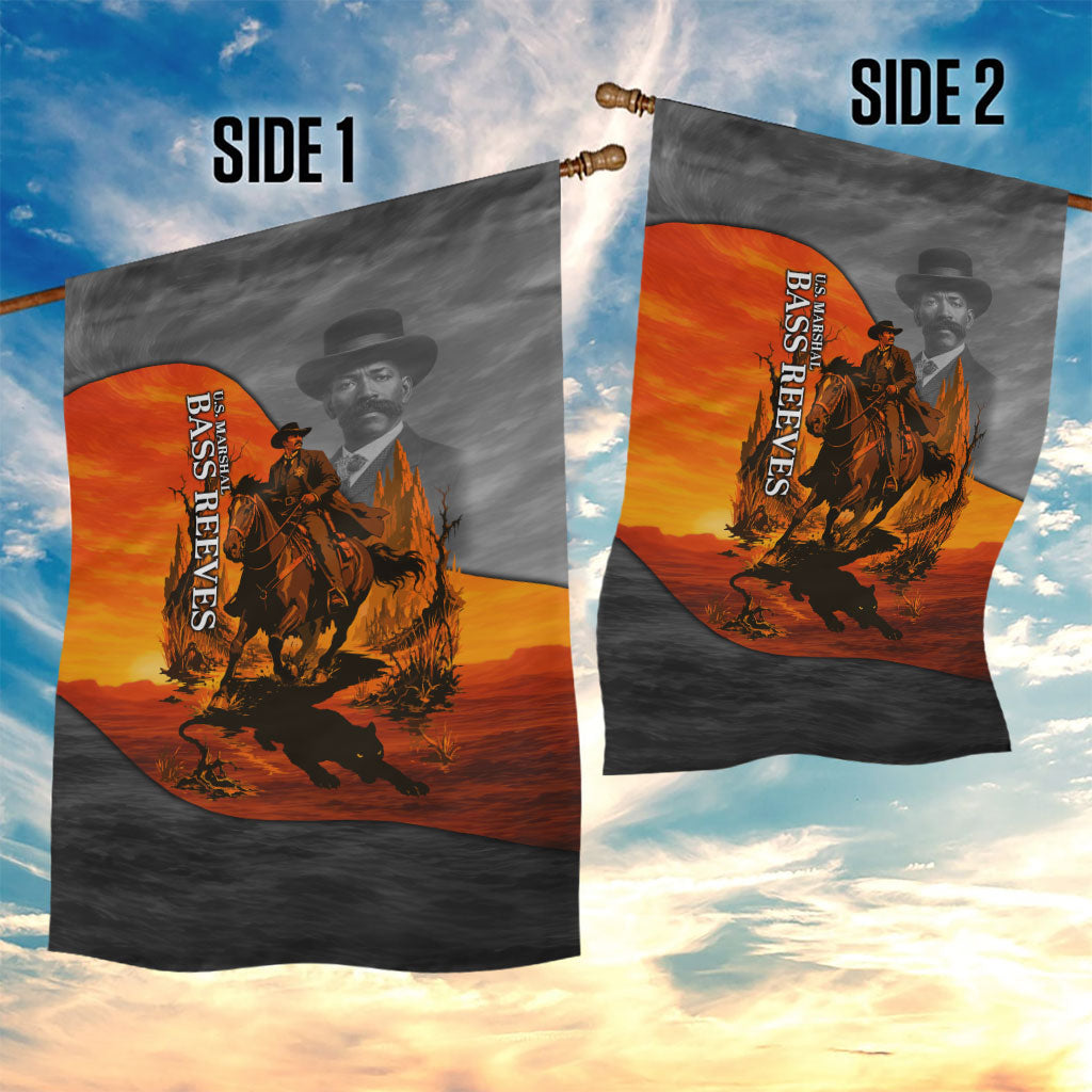 Bass Reeves Garden Flag Vintage Black Cowboy Old West Lawman