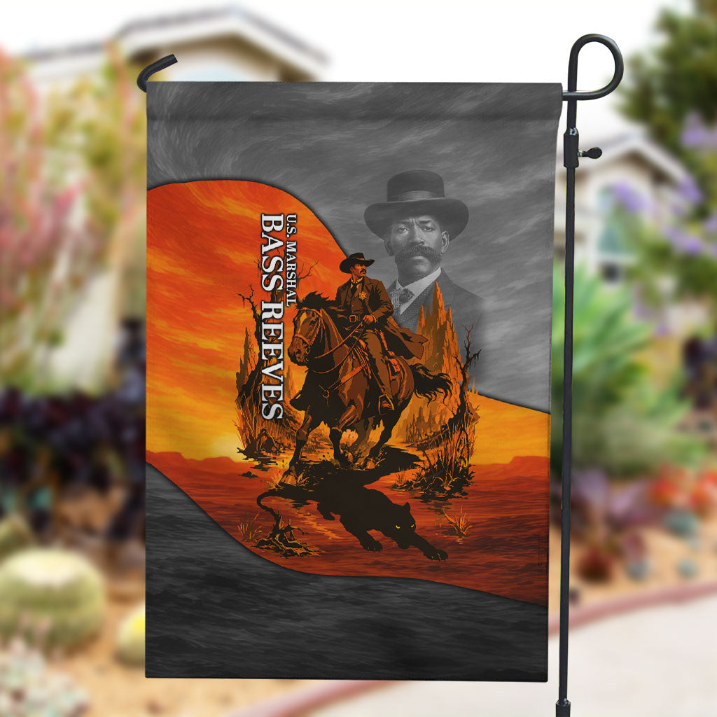 Bass Reeves Garden Flag Vintage Black Cowboy Old West Lawman