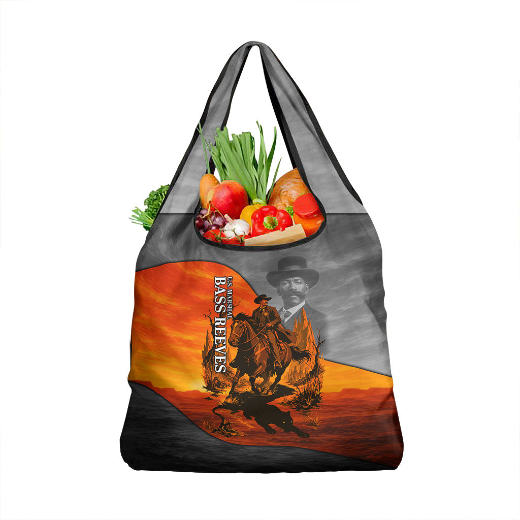 Bass Reeves Grocery Bag Vintage Black Cowboy Old West Lawman