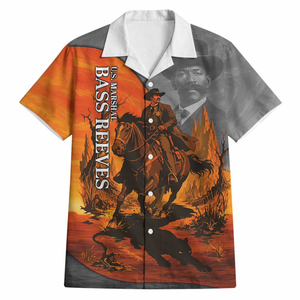 Bass Reeves Hawaiian Shirt Vintage Black Cowboy Old West Lawman