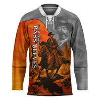 Bass Reeves Hockey Jersey Vintage Black Cowboy Old West Lawman