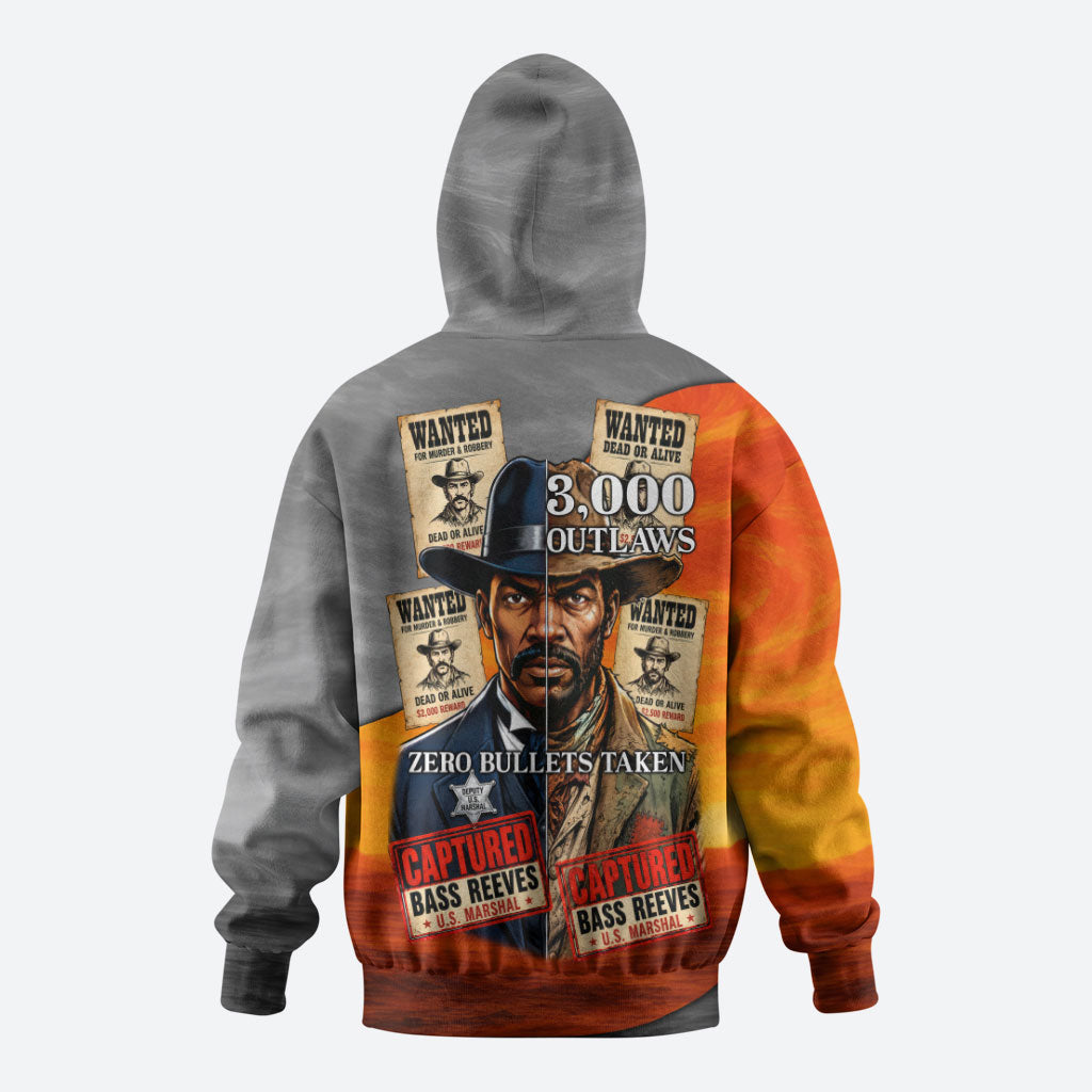 Bass Reeves Hoodie Vintage Black Cowboy Old West Lawman