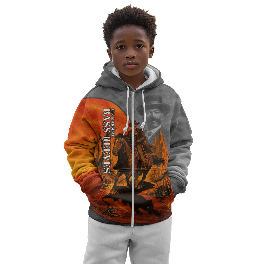 Bass Reeves Kid Hoodie Vintage Black Cowboy Old West Lawman
