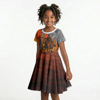 Bass Reeves Kid Short Sleeve Dress Vintage Black Cowboy Old West Lawman