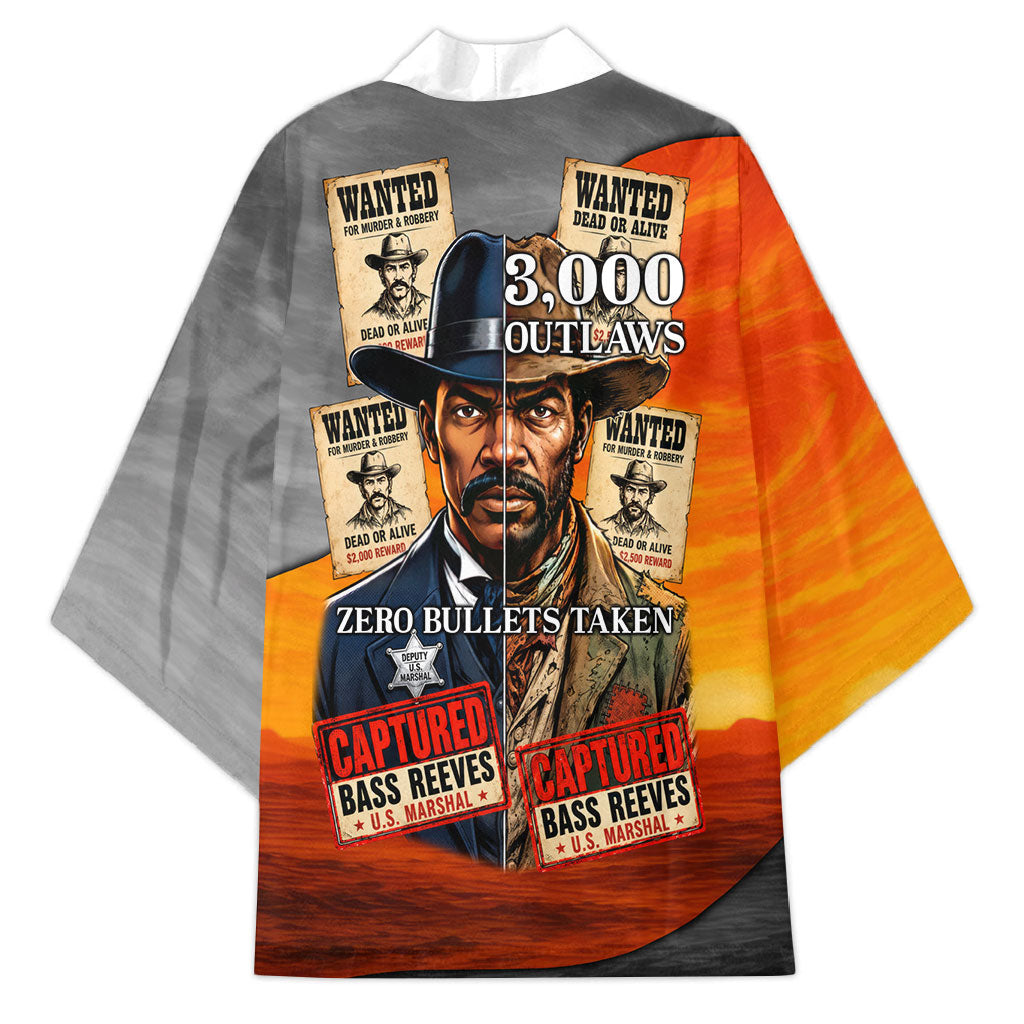 Bass Reeves Kimono Vintage Black Cowboy Old West Lawman