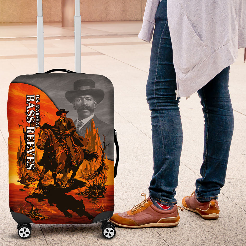 Bass Reeves Luggage Cover Vintage Black Cowboy Old West Lawman