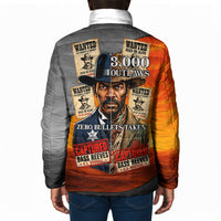 Bass Reeves Padded Jacket Vintage Black Cowboy Old West Lawman