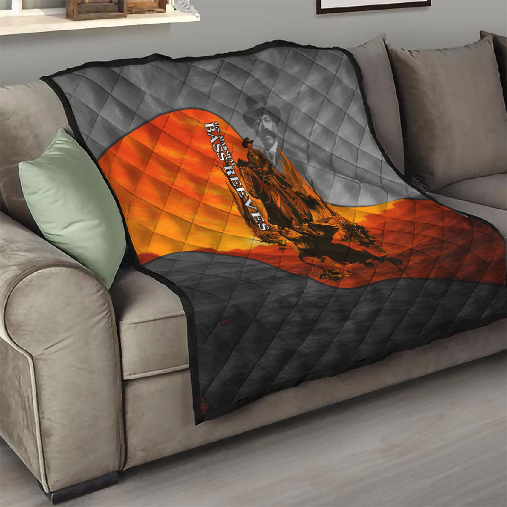 Bass Reeves Quilt Vintage Black Cowboy Old West Lawman