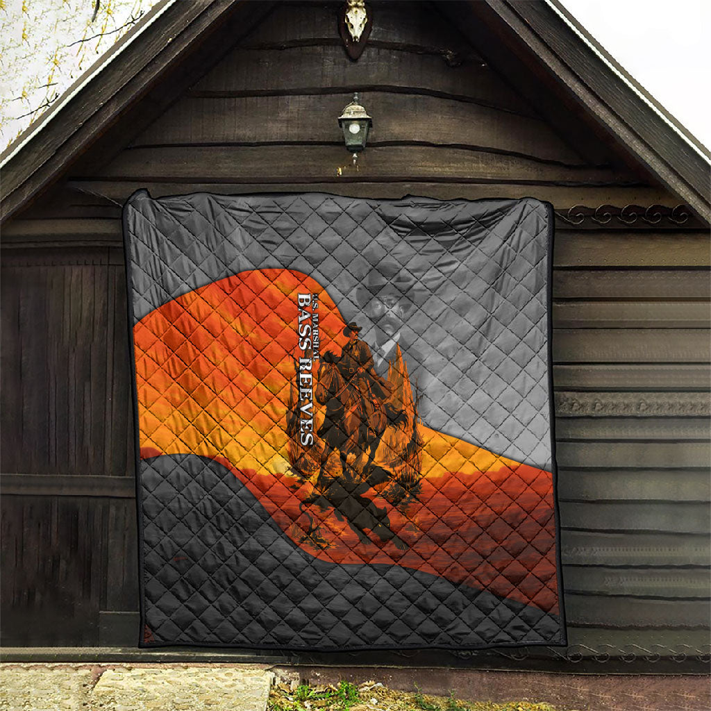 Bass Reeves Quilt Vintage Black Cowboy Old West Lawman