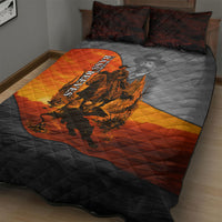 Bass Reeves Quilt Bed Set Vintage Black Cowboy Old West Lawman