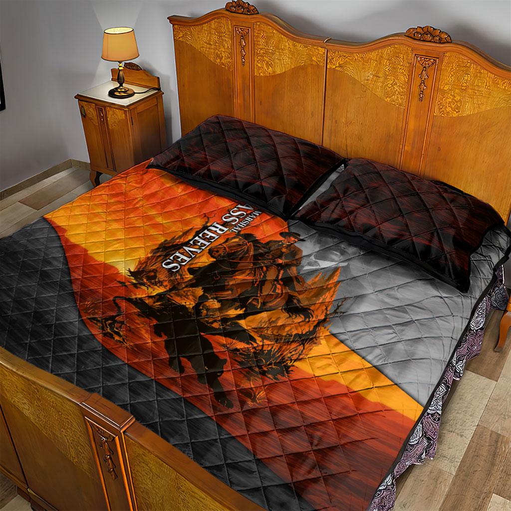 Bass Reeves Quilt Bed Set Vintage Black Cowboy Old West Lawman