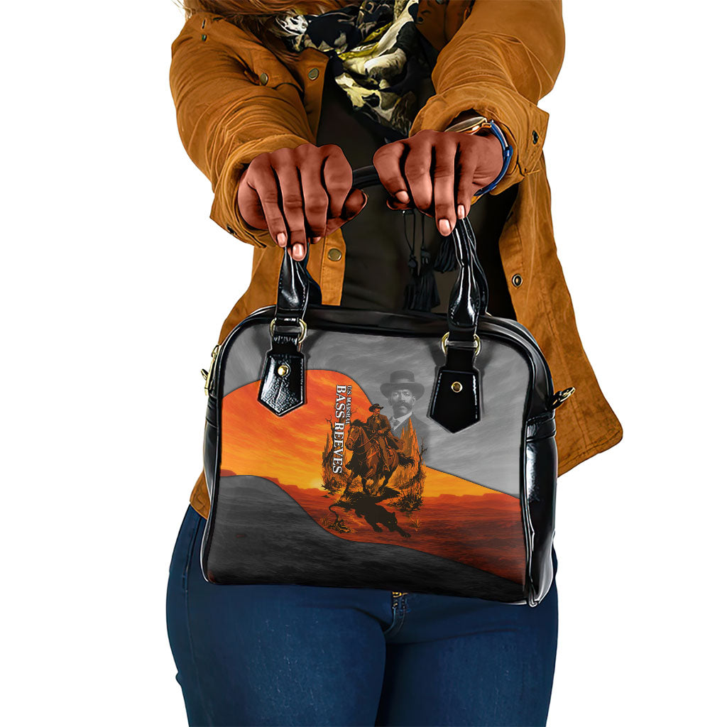 Bass Reeves Shoulder Handbag Vintage Black Cowboy Old West Lawman