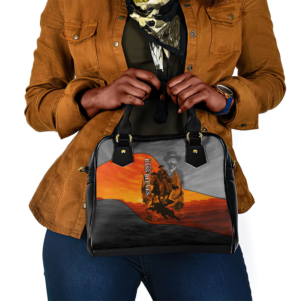 Bass Reeves Shoulder Handbag Vintage Black Cowboy Old West Lawman
