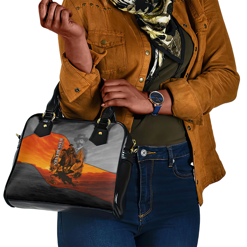 Bass Reeves Shoulder Handbag Vintage Black Cowboy Old West Lawman