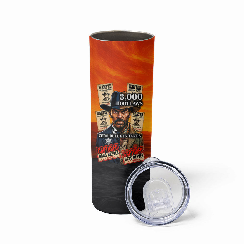 Bass Reeves Skinny Tumbler Vintage Black Cowboy Old West Lawman