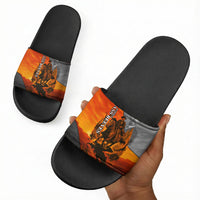 Bass Reeves Slide Sandals Vintage Black Cowboy Old West Lawman