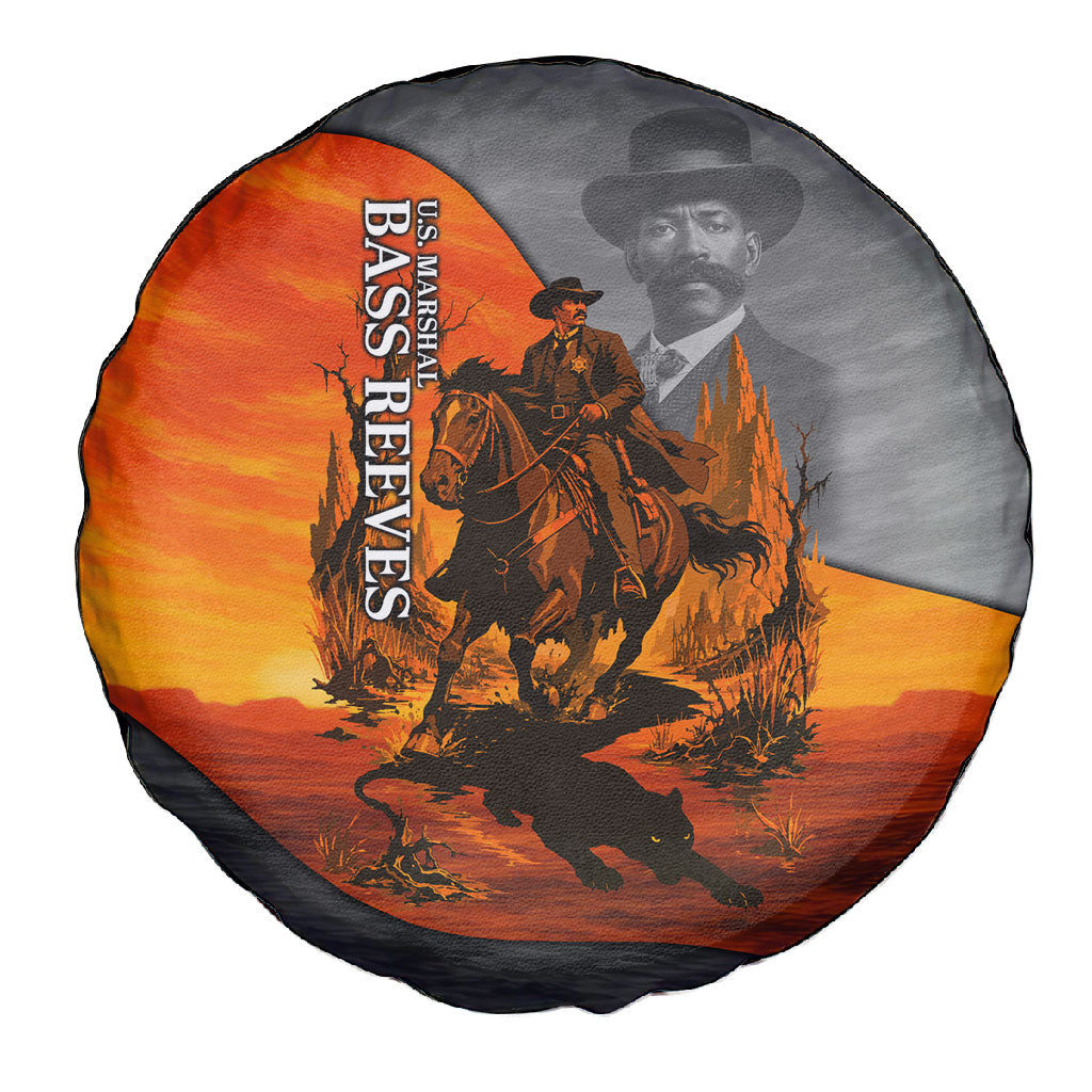 Bass Reeves Spare Tire Cover Vintage Black Cowboy Old West Lawman