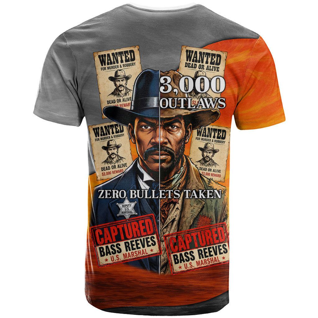 Bass Reeves T shirt Vintage Black Cowboy Old West Lawman