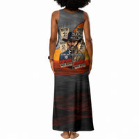 Bass Reeves Tank Maxi Dress Vintage Black Cowboy Old West Lawman