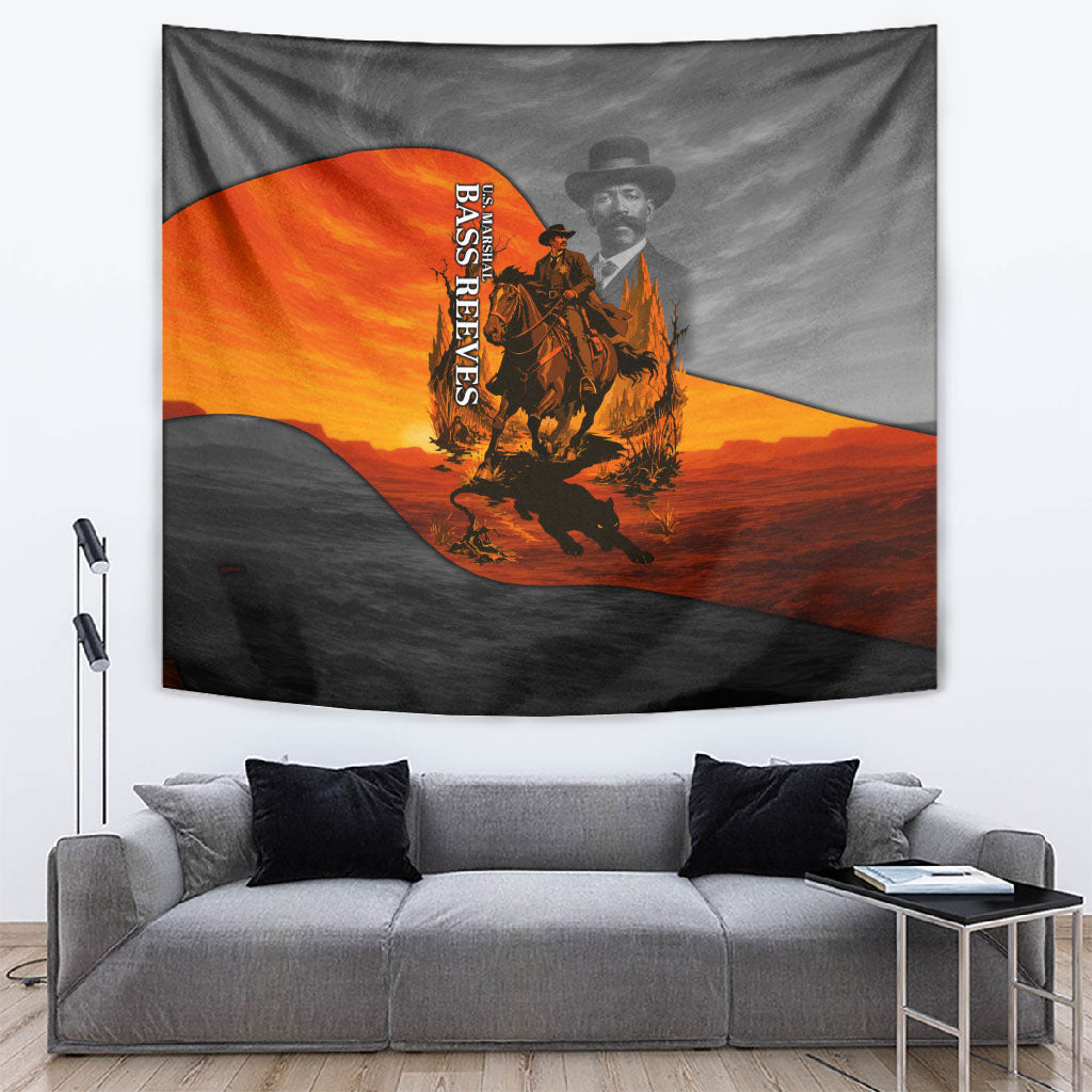 Bass Reeves Tapestry Vintage Black Cowboy Old West Lawman