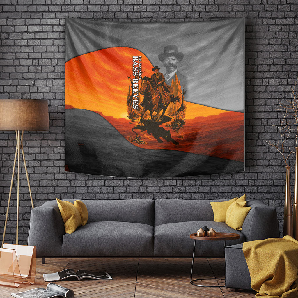 Bass Reeves Tapestry Vintage Black Cowboy Old West Lawman
