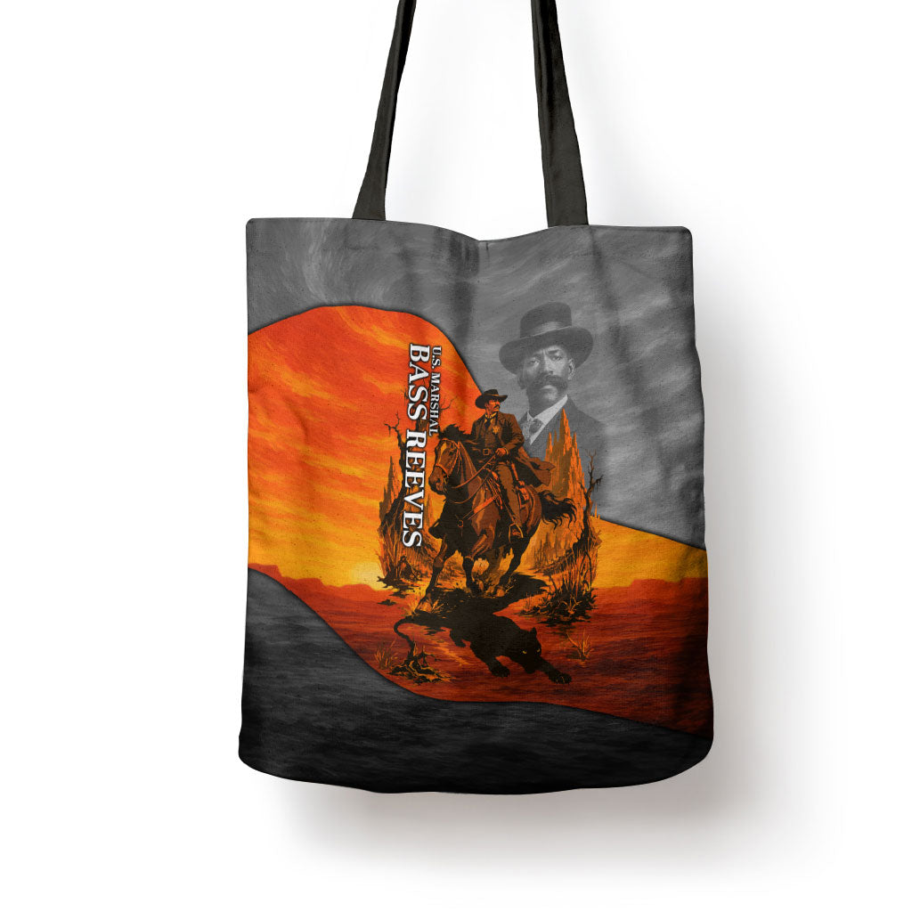 Bass Reeves Tote Bag Vintage Black Cowboy Old West Lawman